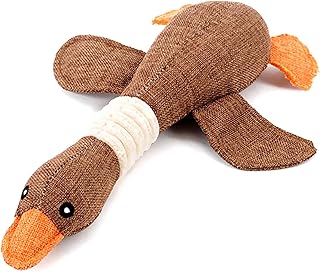 Vitscan Dog Toys for Aggressive Chewers Small Breed and Squeaky Goose Puppy Chew Toys for Small Medium Dogs Teething