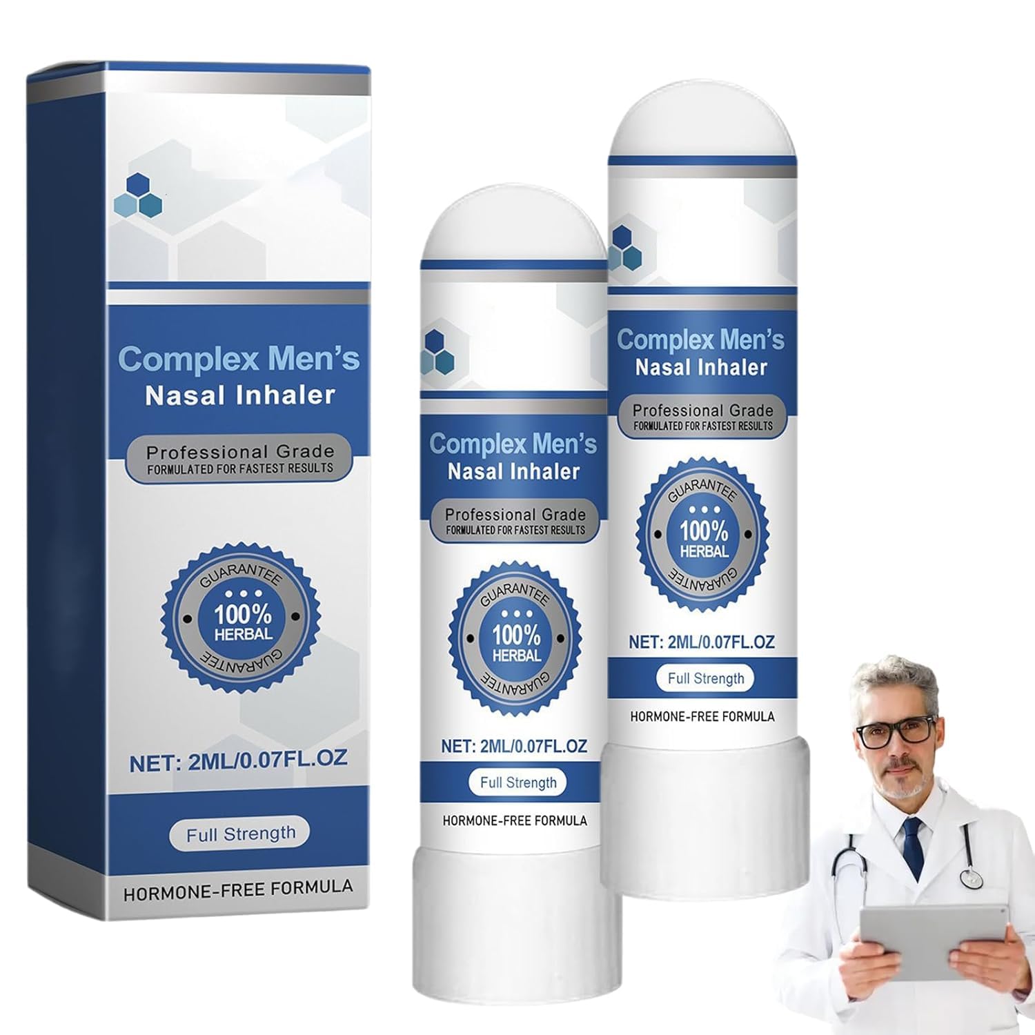 Uncle Stiffy Nasal Inhaler, Complex Mens Nasal Inhaler Stick, Uncle Stiffy Nasal Inhaler Restore Energy And Vitality (2)