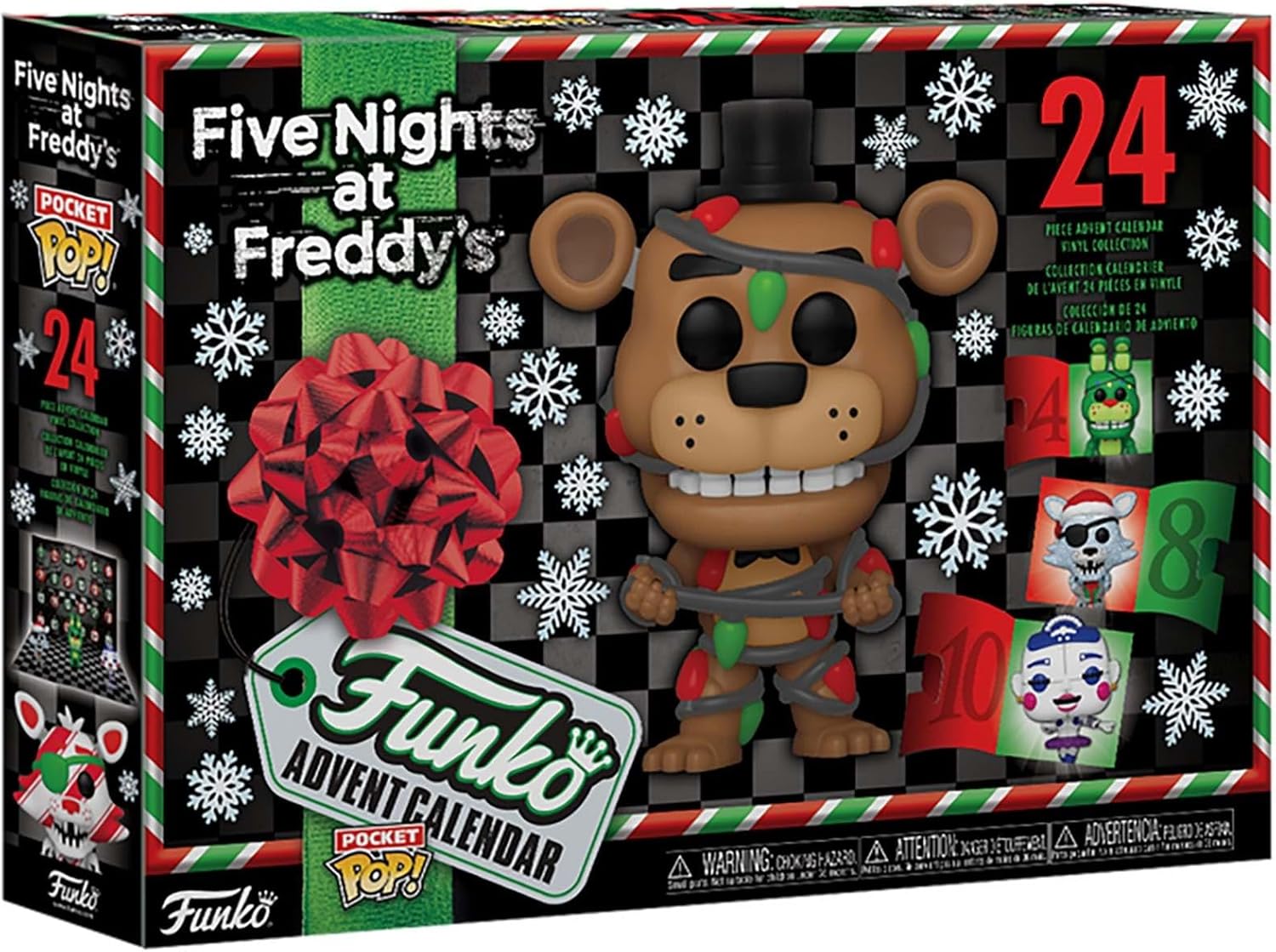 Funko Pop! Advent Calendar: Five Night At Freddy's (FNAF) - 24 Days of Surprises - Collectible Vinyl Mini Figures - Mystery Box - Gift Idea - Holiday Present for Kids - Christmas Countdown