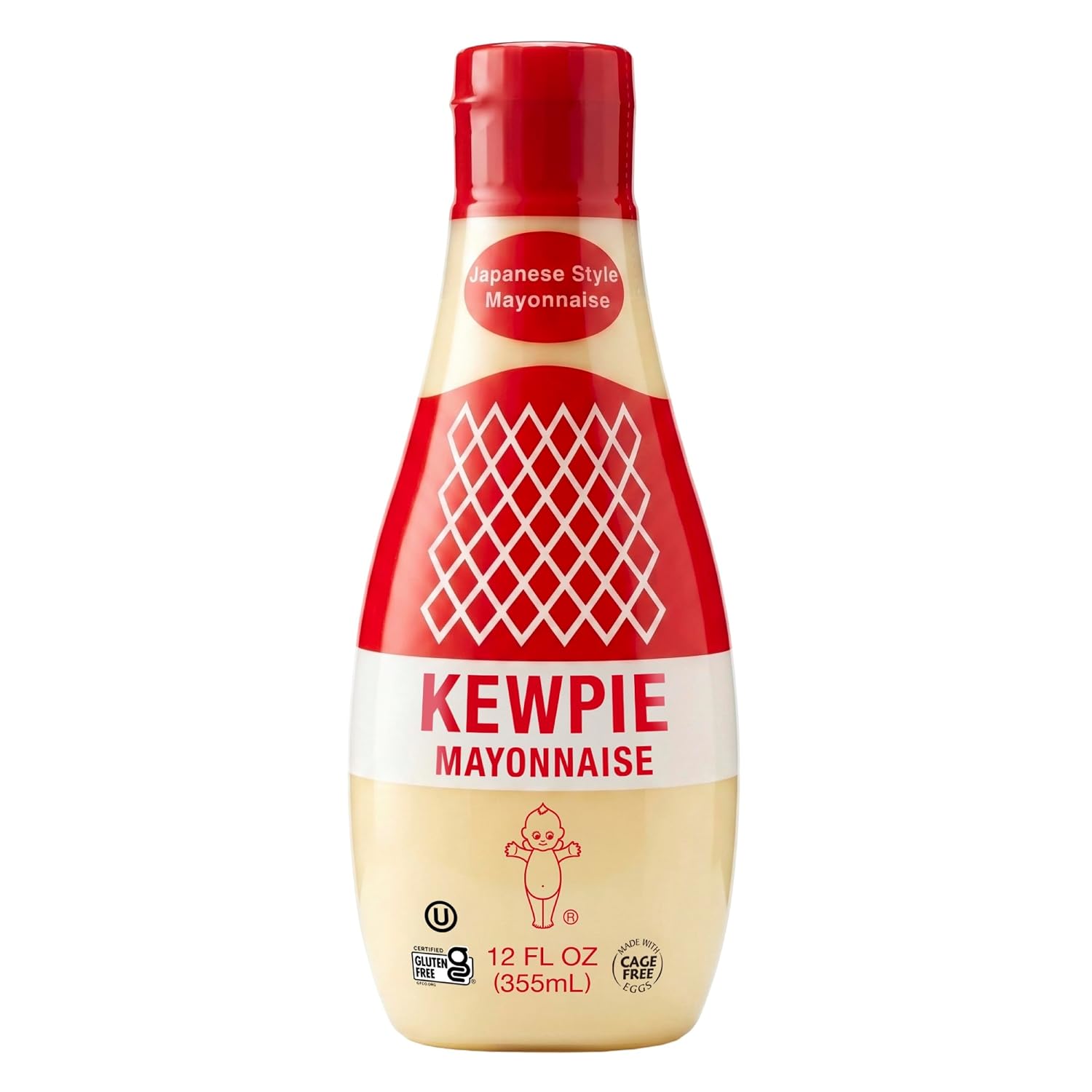 Kewpie Mayonnaise Product of USA Japanese Style Cage Free Gluten Free 12oz