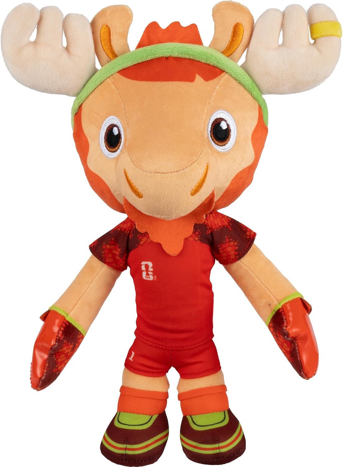 Jazwares FIFA® World Cup 2026 Canada 8-Inch Plush - Official Maple™ the Moose Mascot with Red Uniform, Soft Collectible Toy for Fans - Ages 3+