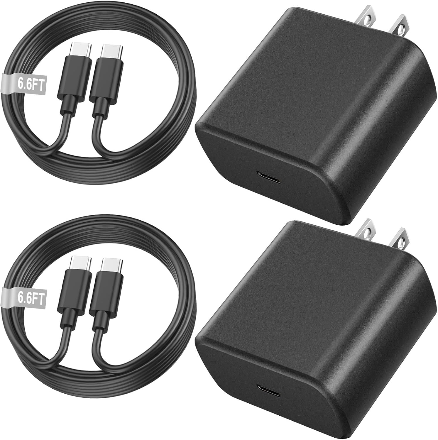 45W USB C Charger for Samsung Charger Super Fast Charging, 2 Pack Type C charger Block with 6FT samsung Fast Charging Cord for Samsung Galaxy S25/S24 Ultra/S24/S24+/S23 Ultra/S23/S22 Ultra/S22/S21/S20