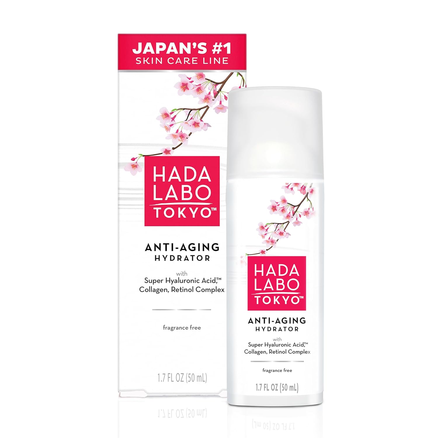 Hada Labo 310742018479 Tokyo Anti Aging Hydrator, 1.7 Fl. Oz with Super Hyaluronic Acid, Fragrance Free