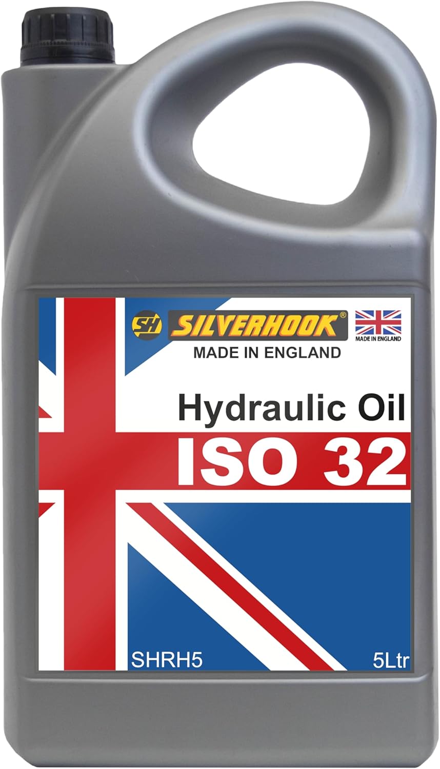 Silverhook Hydraulic Oil ISO 32 5 Litre Anti-Wear Fluid Compressor, Packaging May Vary