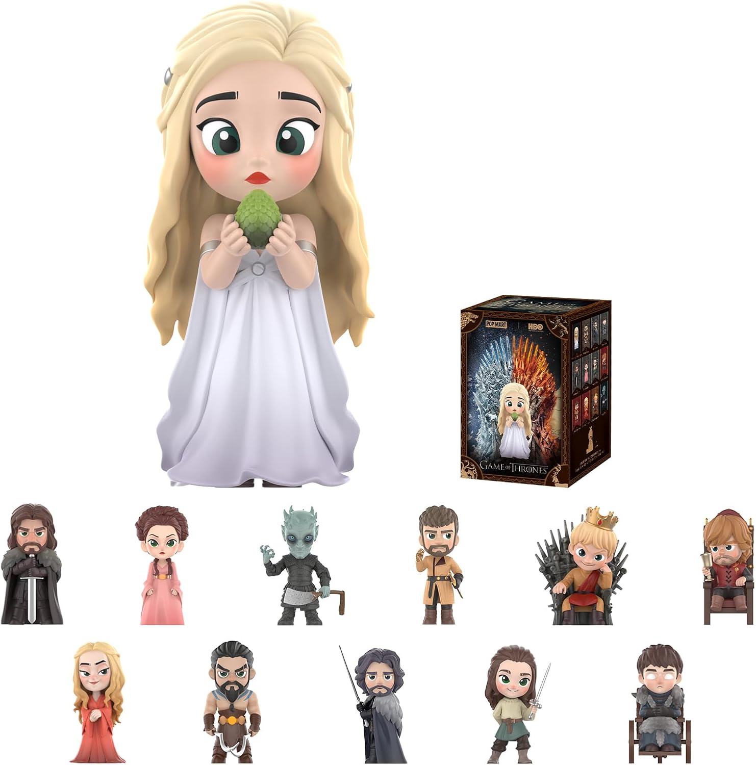 POP MART Game of Thrones Series Figures, Game of Thrones Blind Box Figures, Random Design Action Figures Collectible Toys Home Decorations, Holiday Birthday Gifts for Boys and Girls, Single Box