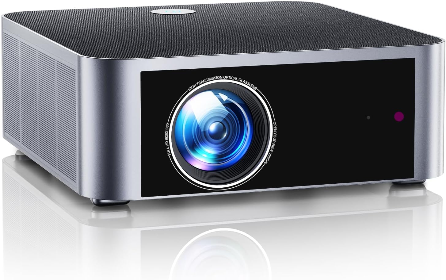 Projector with WiFi 6 and Bluetooth 5.2, HYTOBP Y3 800 ANSI Native 1080P Outdoor Movie Projector, Auto 6D Keystone & 50% Zoom, Home Theater 4k Projector for Phone/TV Stick/PC（Black, Medium）