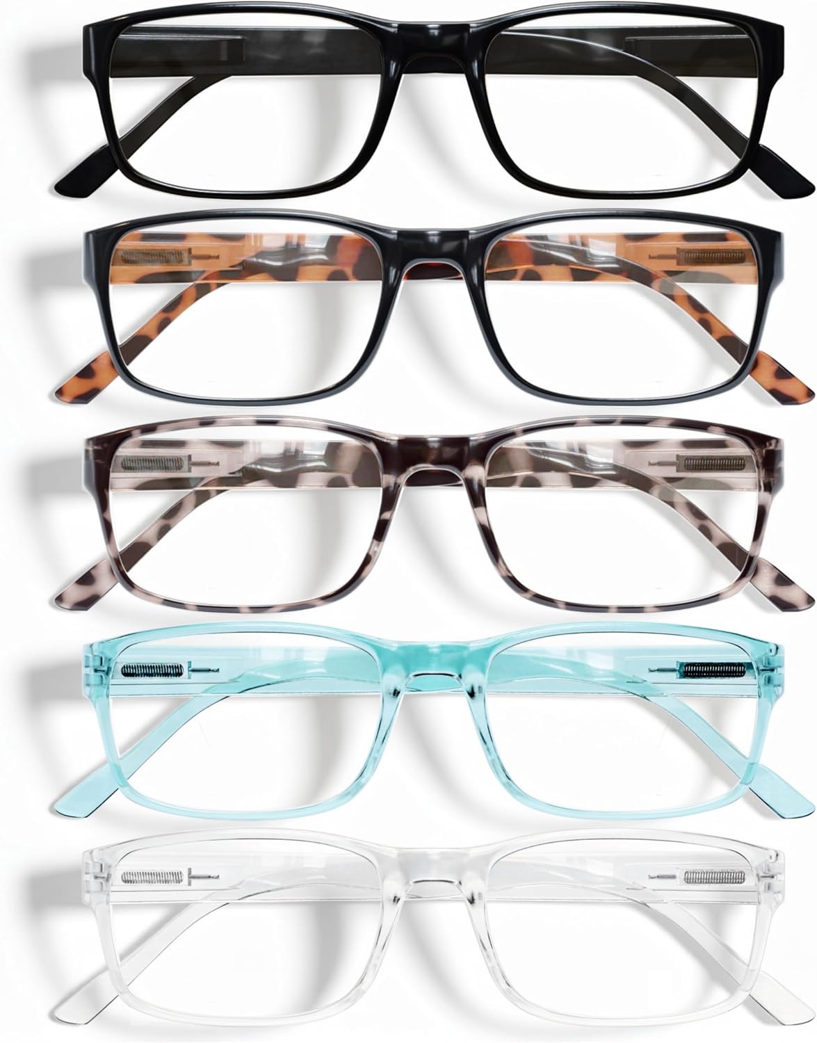 Gaoye Professional Reading Glasses for All Day - Computer Readers with Blue Light Protection - Value Pack