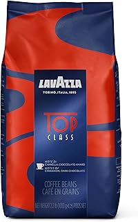 Lavazza Top Class Whole Bean Coffee Blend, Medium Espresso Roast Bag, 2.2 Pound (Pack of 1), Authentic Italian, Blended and roasted in Italy, Full bodied with smooth and balanced flavor