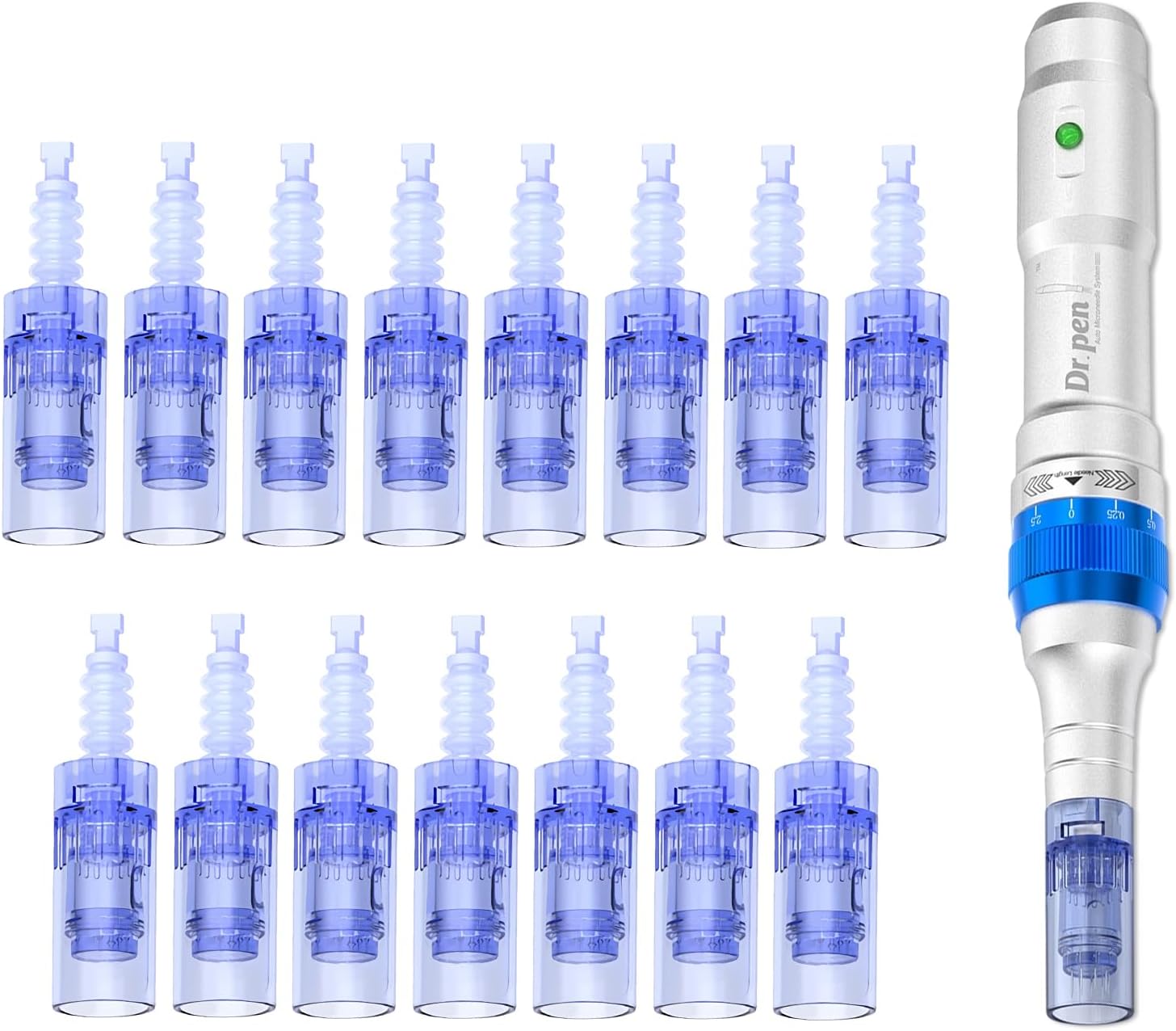 Dr.pen Ultima A6, 36 Pin Replacement Cartridges for Dr.pen Microneedling Pen A6 Model, Authentic Disposable Micro Needling Cartridges (36 PIN, 15Pcs)