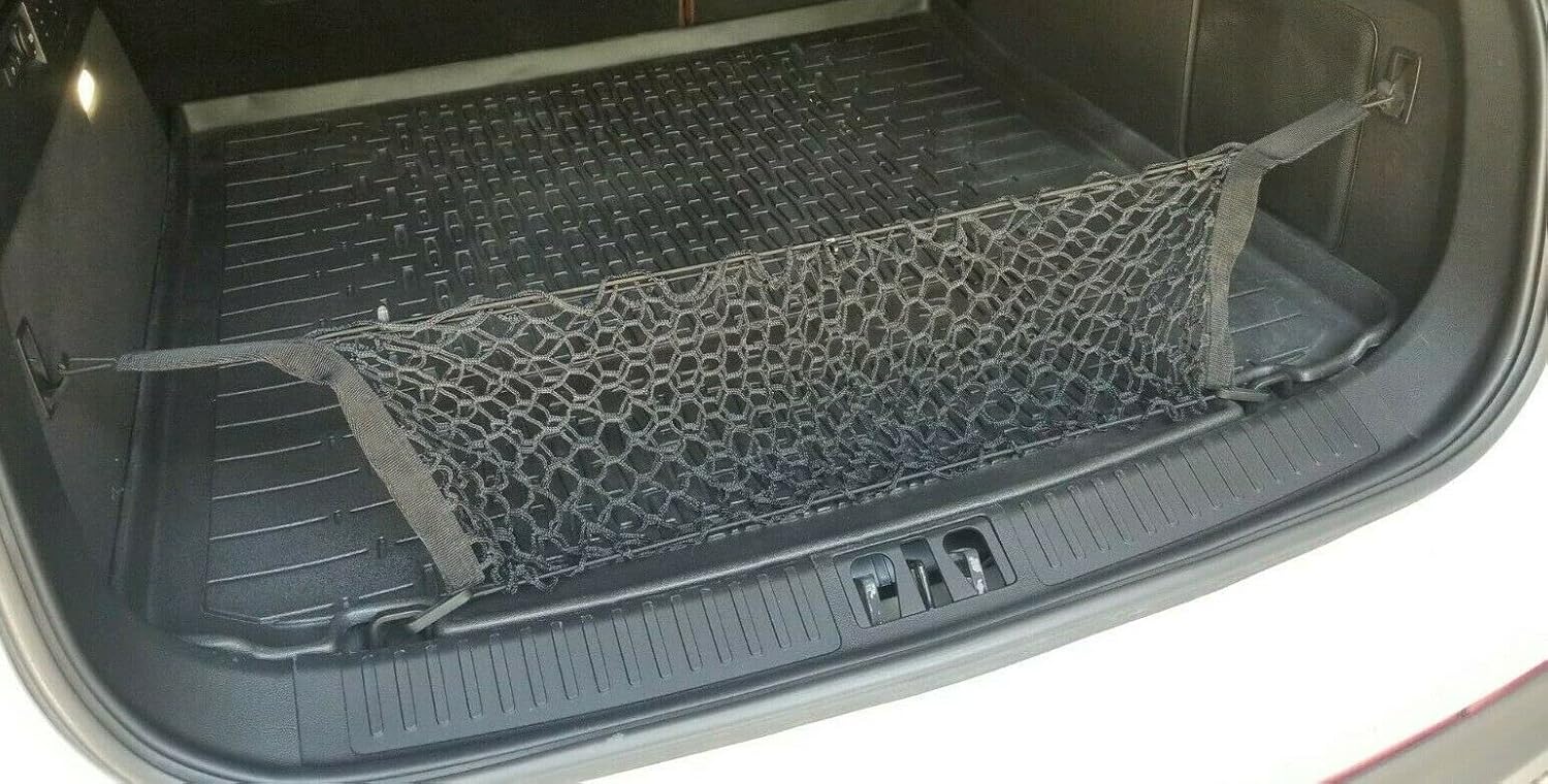 Rear Trunk Organizer Cargo Net for Lincoln Nautilus 2019–2023 – Envelope Style Cargo Net for SUV – Premium Mesh Car Trunk Organizer Vehicle Carrier Storage – Compatible with Nautilus
