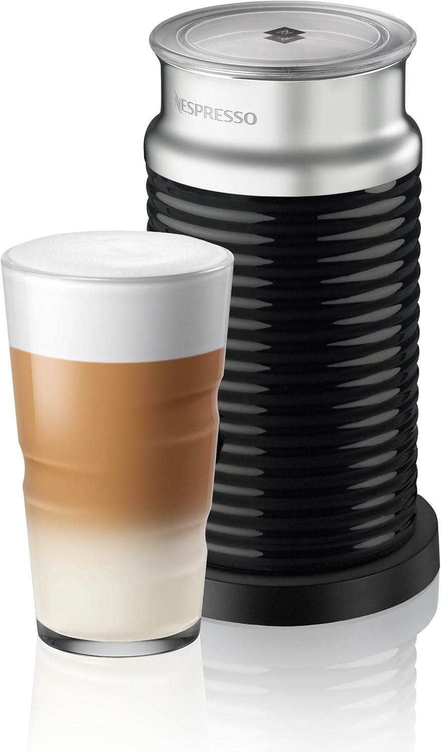Nespresso Aeroccino 3 Milk Frother, Automatic Hot and Cold Foam for Lattes and Cappuccinos
