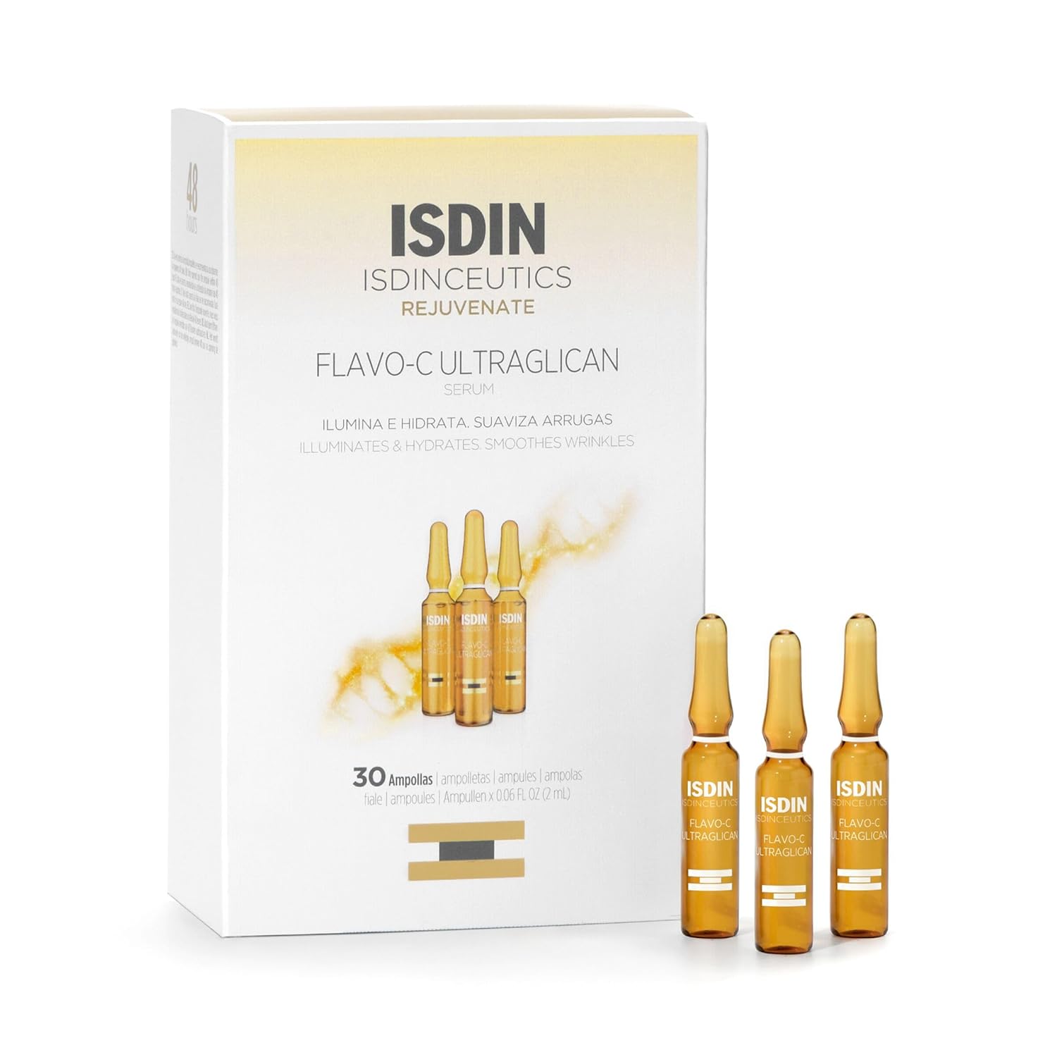 Vitamin C and Hyaluronic Acid Serum ampoule, Flavo-C Ultraglican by ISDIN