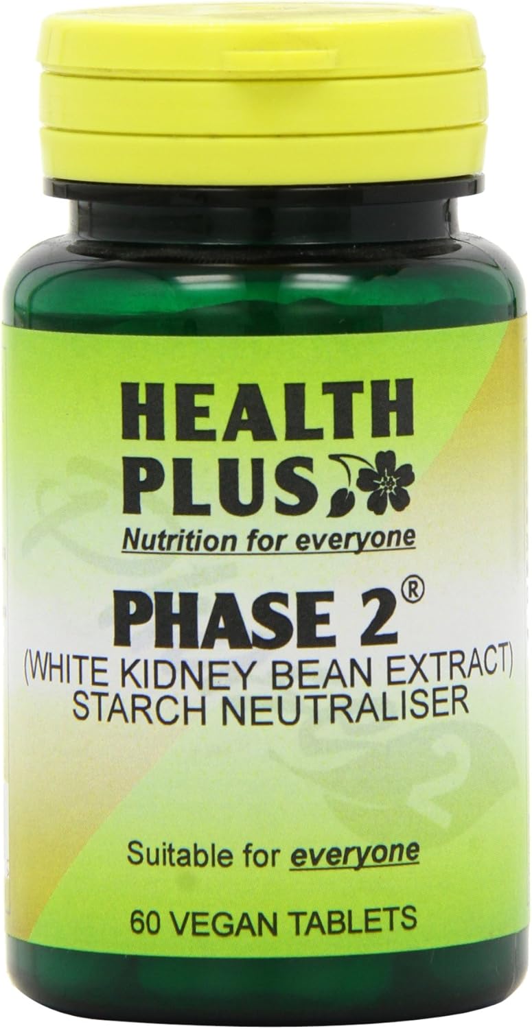 Health Plus Phase 2 500mg Starch Neutraliser Slimming and Weight Control Supplement - 60 Tablets