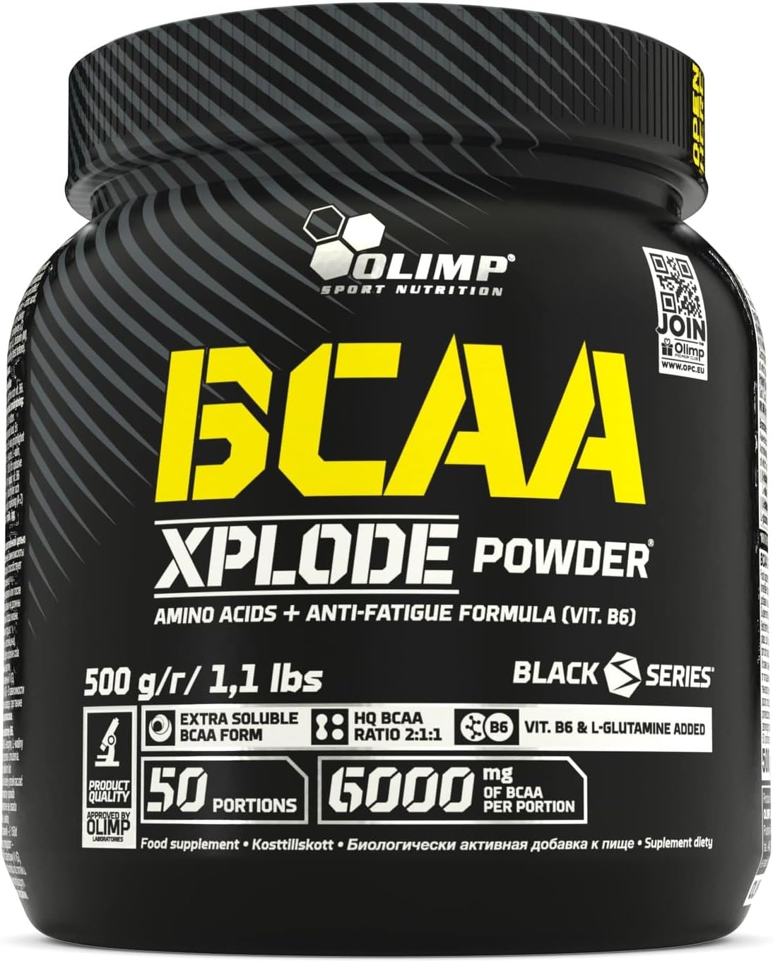 Olimp Labs Fruit Punch BCAA Xplode Recovery and Energy Supplement Powder, 500g, BCAA Xplode 500g tub - Fruit Punch