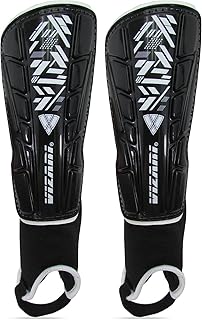 Vizari Malaga Soccer Shin Guards – Lightweight Kids Soccer Shin Guards with Ankle Protection –Youth Shin Guards Soccer with Non-Slip Adjustable Straps – for Adult, Toddler, Youth, Boys & Girls