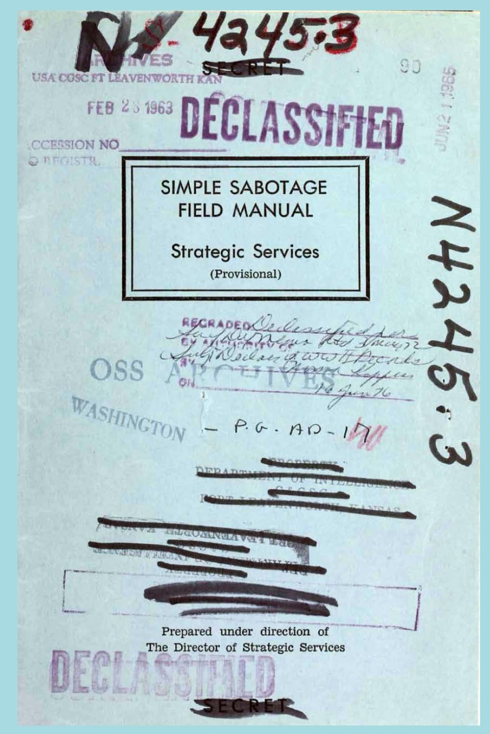 Simple Sabotage Field Manual