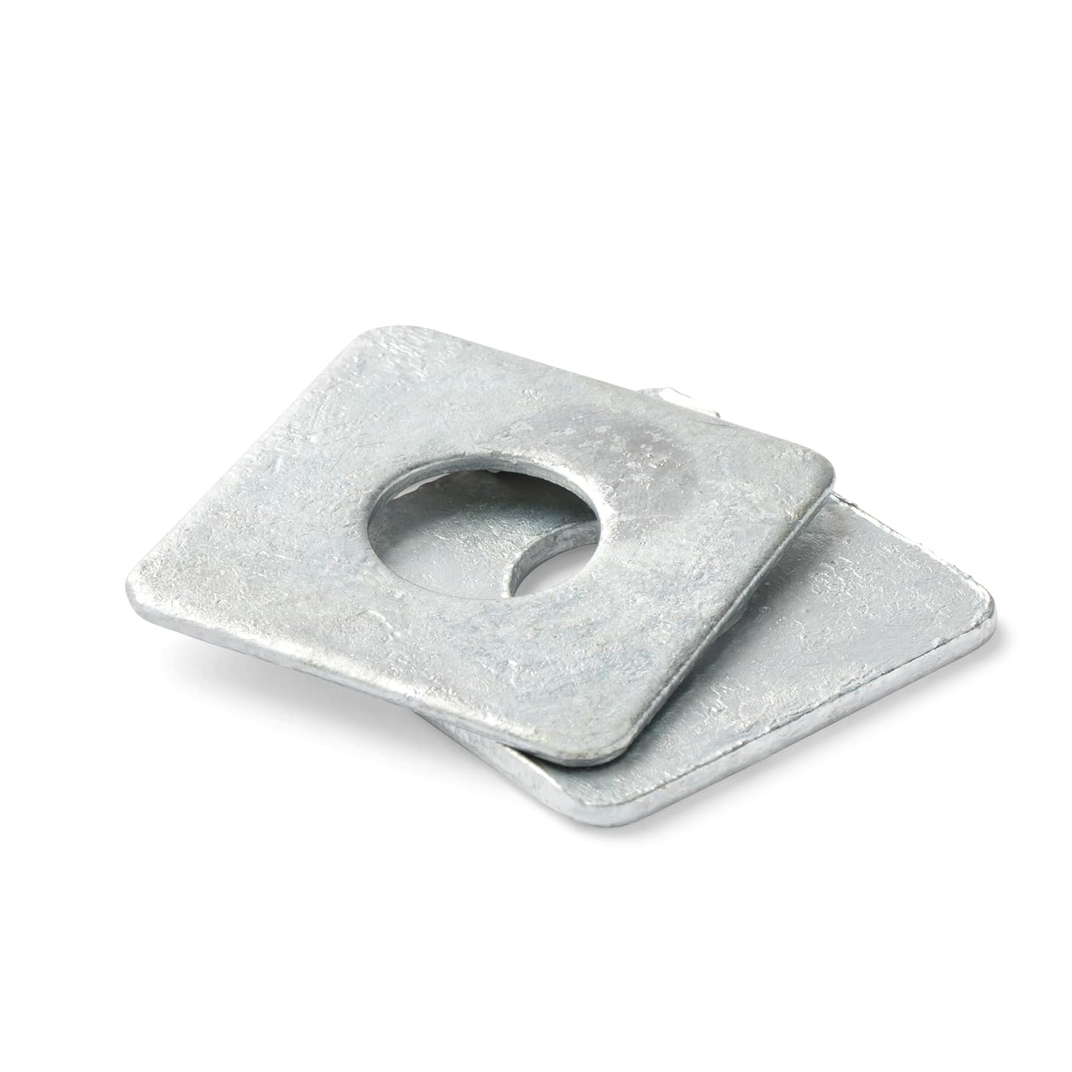 ASMC Industrial 3/4" x 2" x 0.125 Square Plate Metal Washers - Low Carbon Steel - Hot Dip Galvanized - Flat Washers, Pack of 25