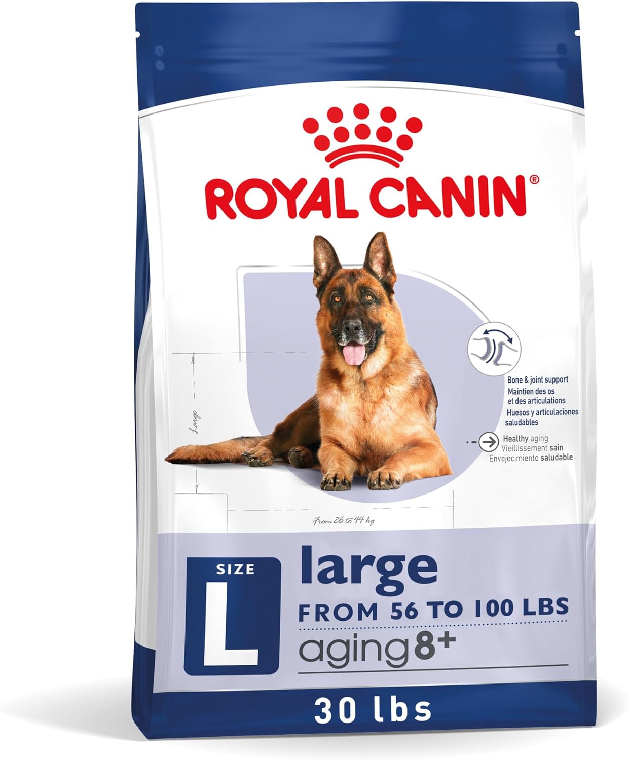 Royal Canin Size Health Nutrition Large Aging 8+ Dry Dog Food, 30 lb bag