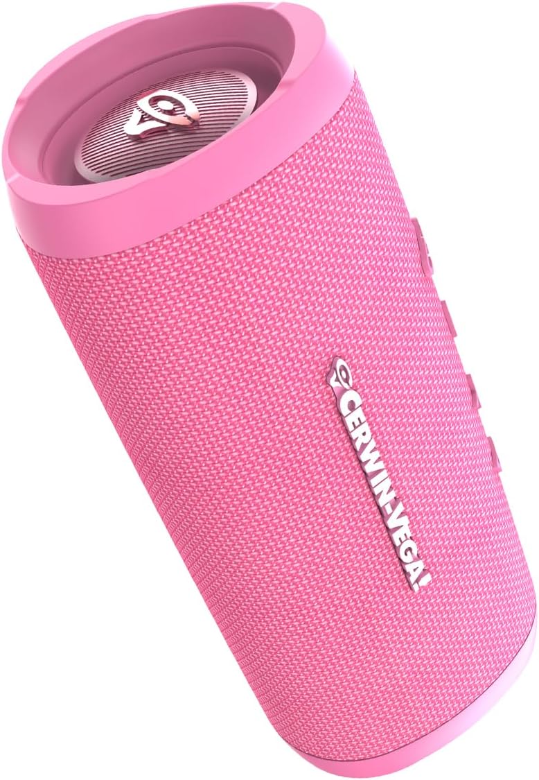 CERWIN-VEGA! VEGAMINI VMPNK Portable Bluetooth Hand Held Speaker with Strap,Pink