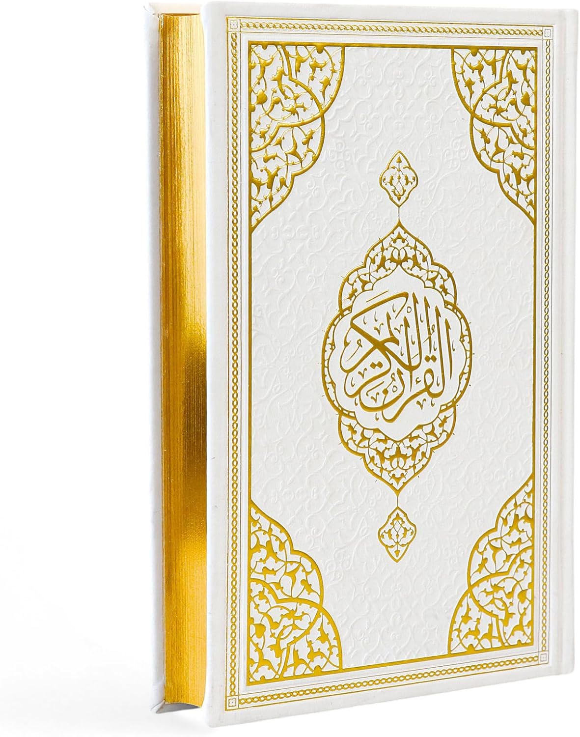 FURKAN The Noble Qur'an Arabic Large Size, Al Quran Al Karim, Islamic Gift, Gift for Men & Women, (6.7x9.5″) Thermo Leather Quran - White