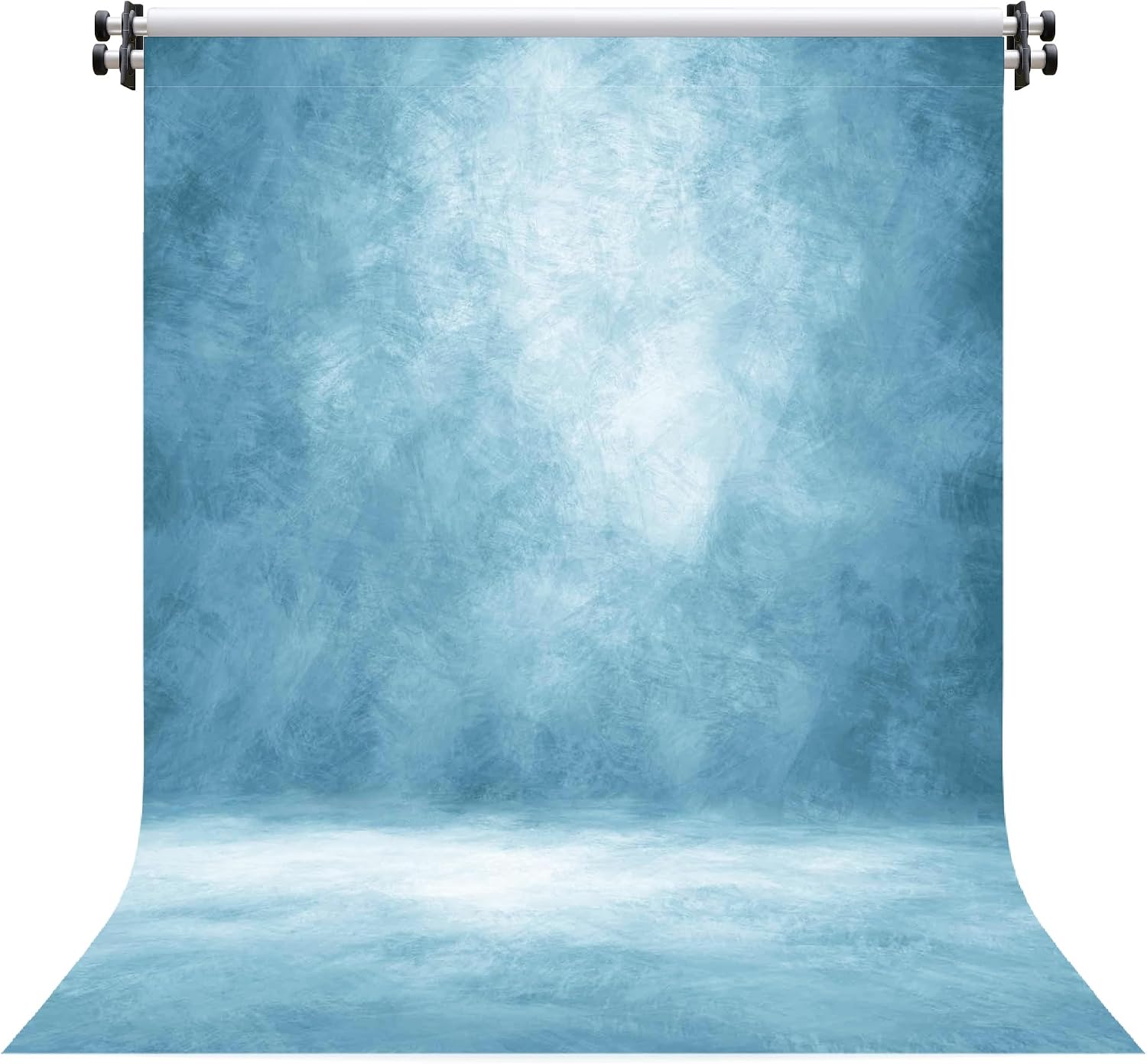 Abstract Light Blue Professional Photography 8x10ft Backdrop for Portrait Photo Props Booth Background Photoshoot Studio with Ployester Fabric Roller Pocket on Top