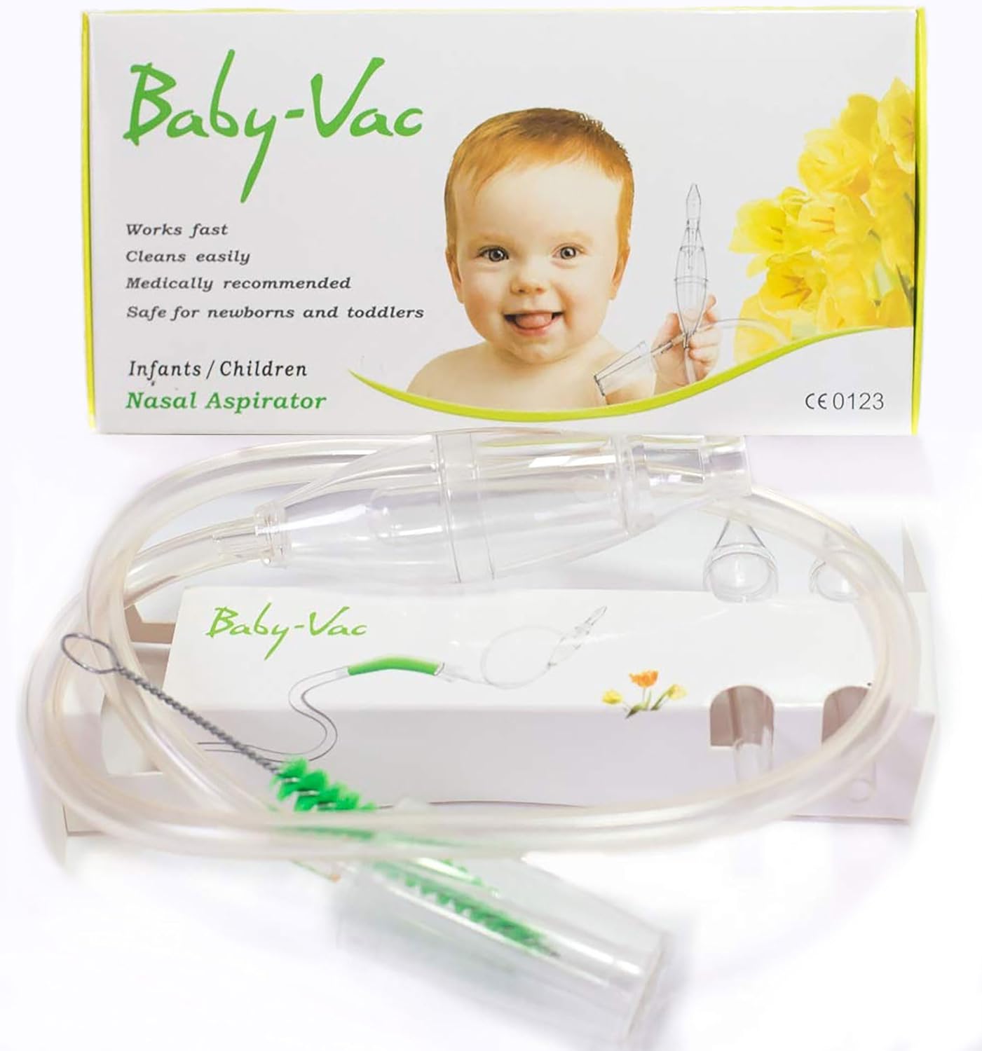 Arianna Baby Vac Nasal Vacuum Aspirator Suction Nose Cleaner with Cleaning Brush