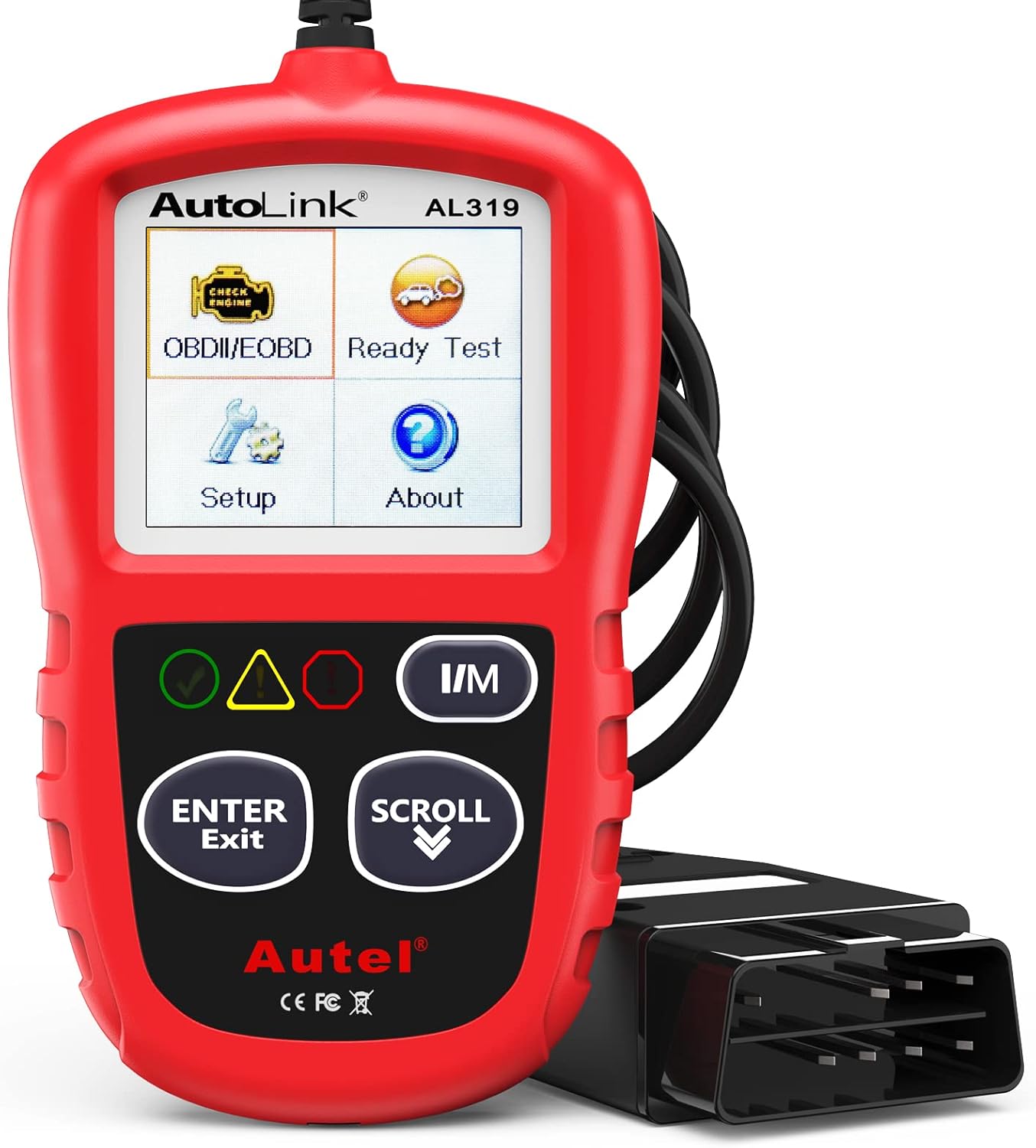 Autel Professional OBD2 Scanner AL319 Code Reader, Enhanced Check and Reset Engine Fault Code, Live Data, Freeze Frame, CAN Car Diagnostic Scan Tools for All OBDII Vehicles After 1996, 2025 Upgraded