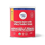Baby's Only Organic Dairy with Whey Toddler Drink, Milk Powder with Extra Whey Protein, Iron, Vitamin D, Toddlers 12 Months Old and Up, Organic Toddler Drink, Easy to Digest, 12.7 oz, 1 Pack