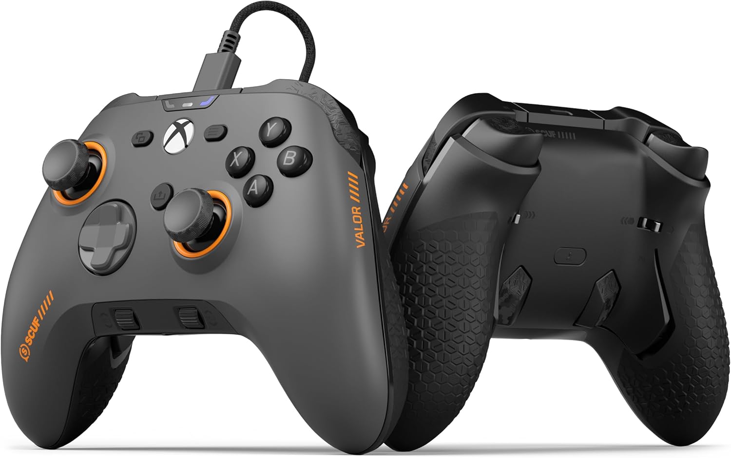 SCUF VALOR PRO Wired Performance Xbox Controller – Customisable Back Paddles, Instant Triggers, Hall Effect Thumbsticks, Audio Controls, Xbox Series X|S, Xbox One, Windows PC – Steel Grey