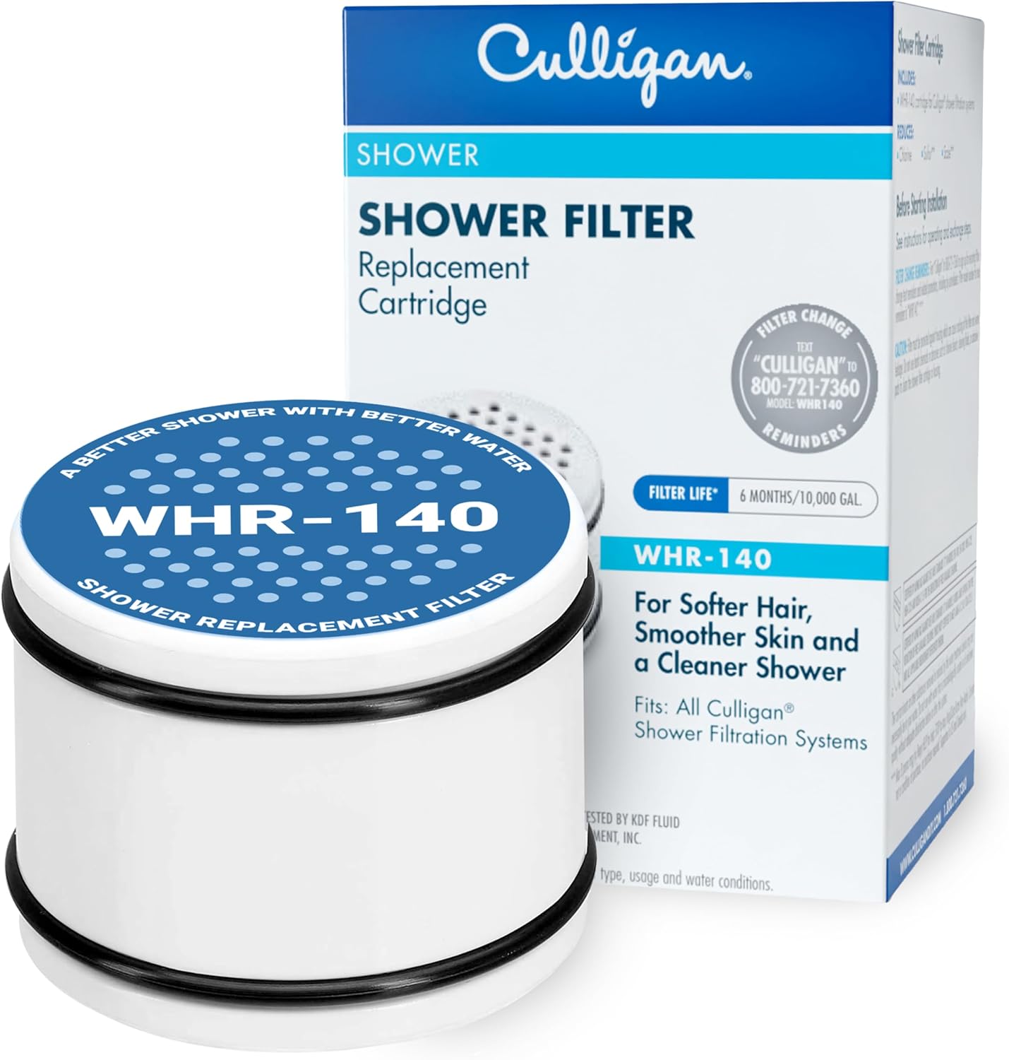 Culligan WHR-140 Replacement Cartridge for Filtered Shower Heads, Multi