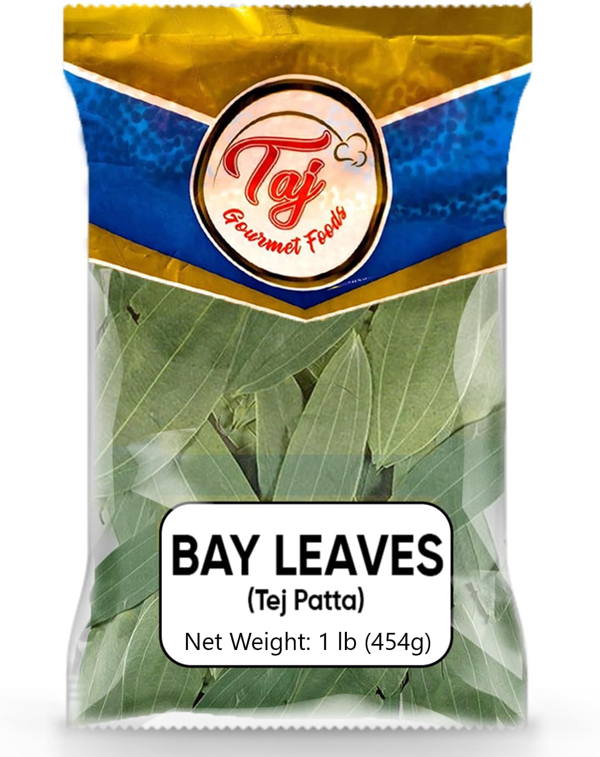 TAJ Indian Bay Leaves (Tej Patta), 16oz Jar