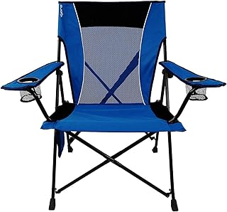 Kijaro Dual Lock Folding Camp Chairs - Versatile for Sports, Outdoors & Lawns - Locks Positions - Maldives Blue