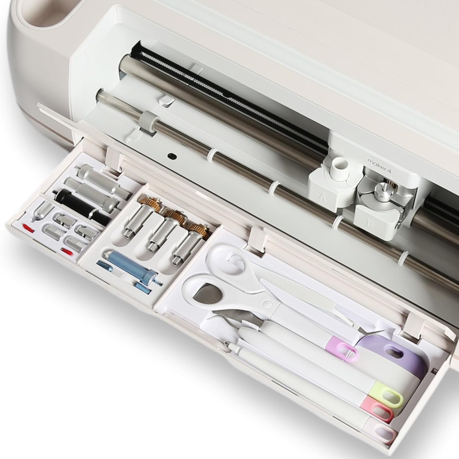 LOPASA Tool Organizer for Cricut Maker 4 Maker 3 and Maker, Blade Storage Accessories and Supplies for Cutting, Cutting Machine Accessories Organization and Storage, Weeding Tools and Blades Organizer