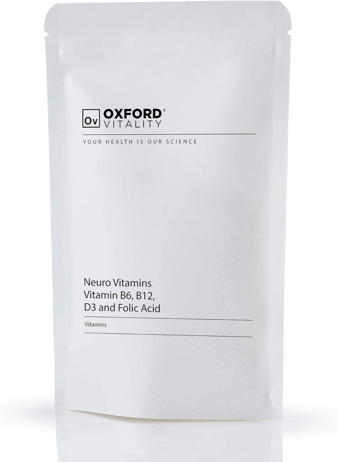 Neuro Vitamins | Natural Brain Support Supplement for Memory with Vitamin B6, B12, Folic Acid & D3 | Oxford Vitality