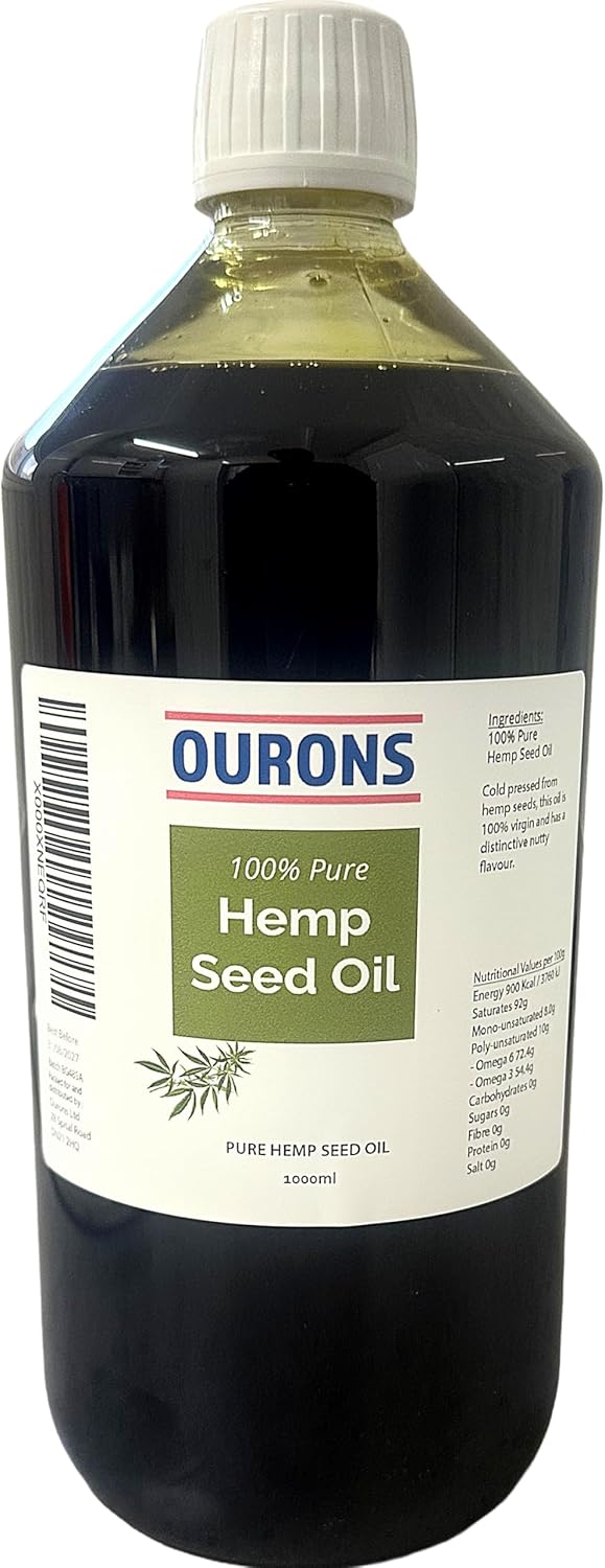 Hemp Seed Oil Virgin Cold Pressed Premium Grade 1 Litre Best Carp Fishing Feed & Attract