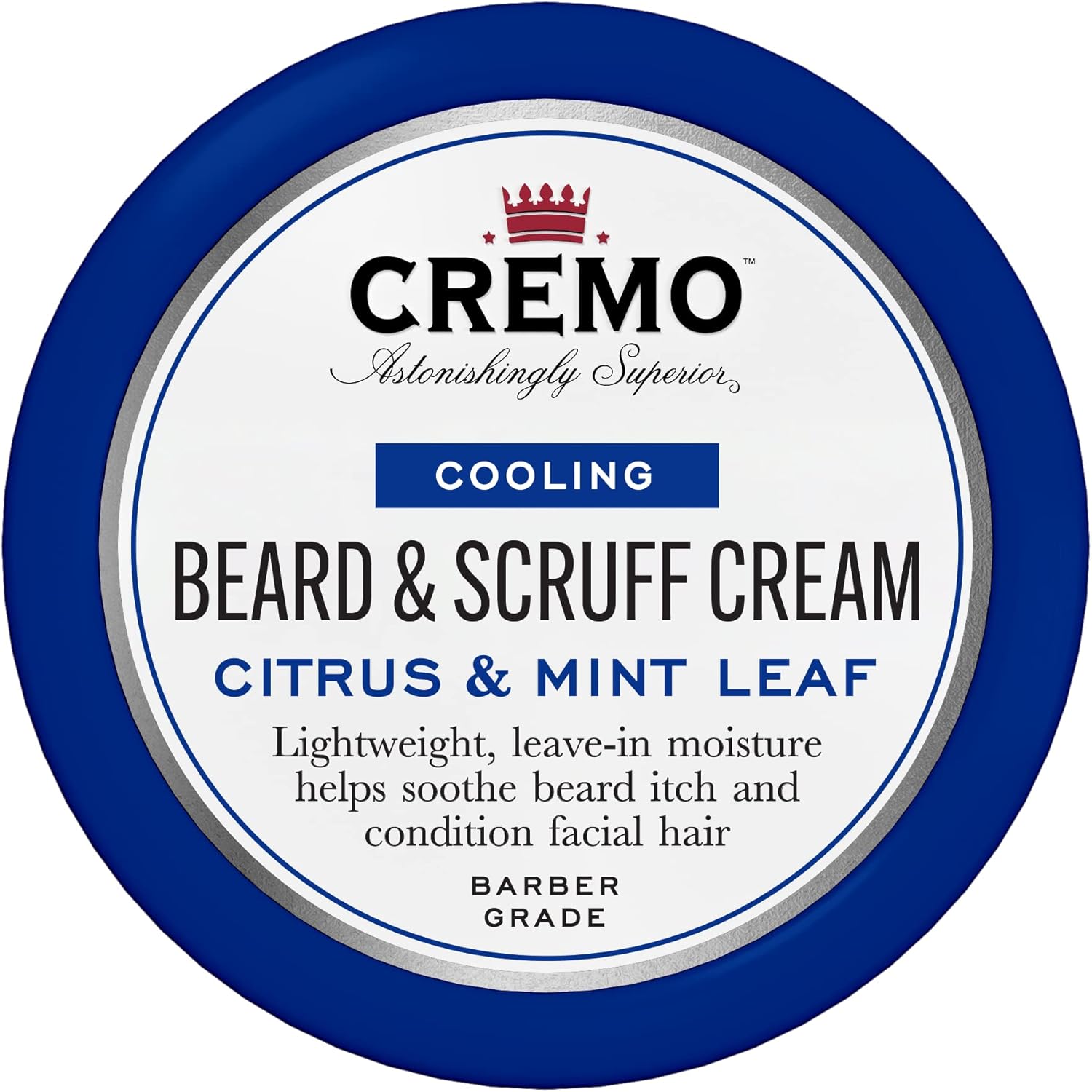CREMO - Cooling Beard & Scruff Cream For Men - Lightweight Refreshing Beard Cream - 113g