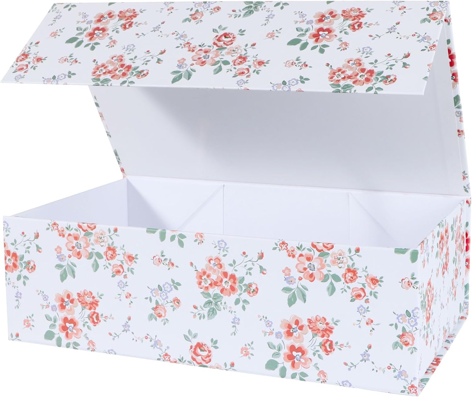 LFBOX Rose Floral Gift Box with Magnetic Lids 1 Pack