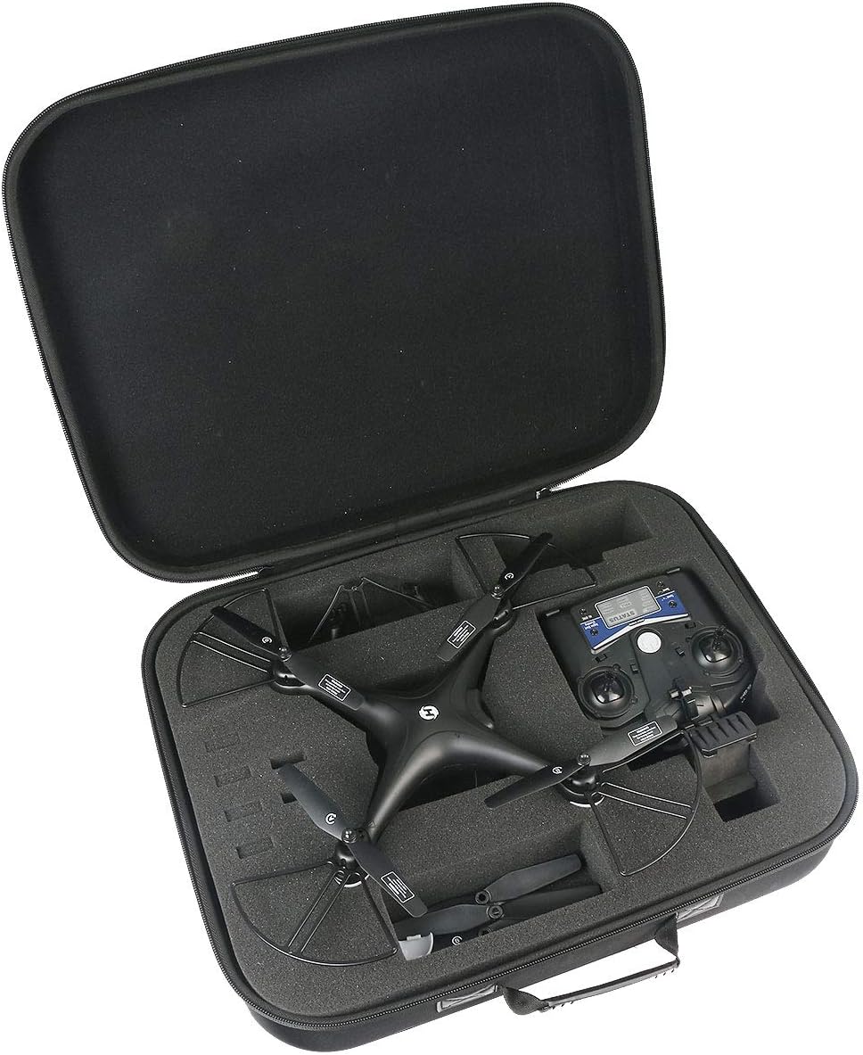 co2CREA Hard Travel Case for Holy Stone HS110D / HS110G GPS FPV Foldable Drone(Case Only,Excluding Drone)