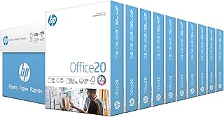 HP Printer Paper | 8.5 x 11 Paper | Office 20 lb | 10 Ream Case - 5000 Sheets | 92 Bright | Made in USA - FSC Certified | 112110C