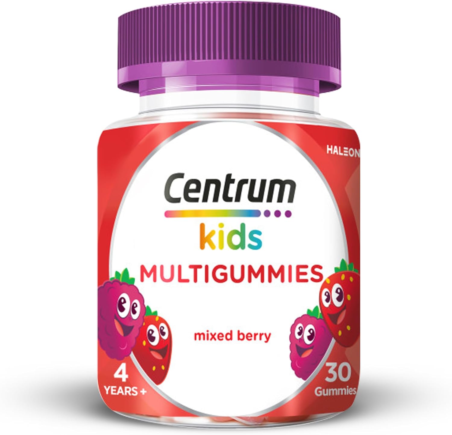 Centrum MultiGummies, Immunity Support, gummy multivitamins for kids with Mixed Berry, Natural Fruit Flavour, Includes key vitamins C and D, 30 Chewable Multigummies