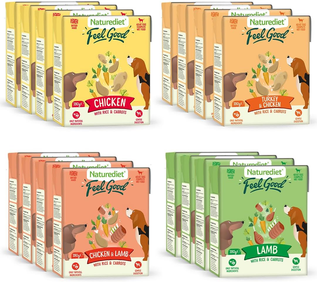 NATUREDIET Feel Good Selection Pack Complete Wet Food, 390g (Pack of 16) Packaging may vary