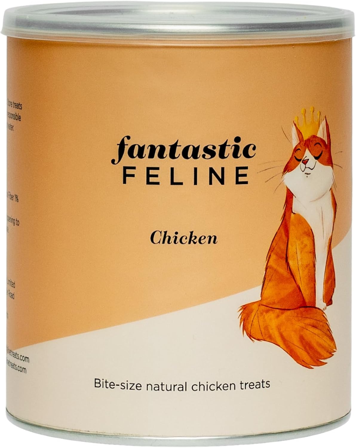 Fantastic Feline Natural Cat Food Treats- Pure Freeze Dried Chicken Meat Pieces for Indoor and Outdoor Cats- Crunchy and Healthy Snacks in Bite Size Pieces - 160gr