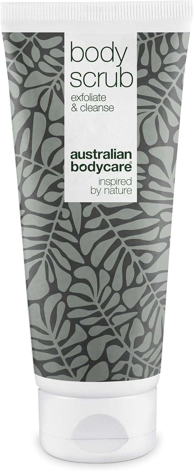 Australian Bodycare Body Scrub for Women & Men 200 ml | Tea Tree Oil Body Scrub Exfoliator | Foot Scrub for Hard Skin | for Pimples on The Back & Body | with Australian Tea Tree Oil
