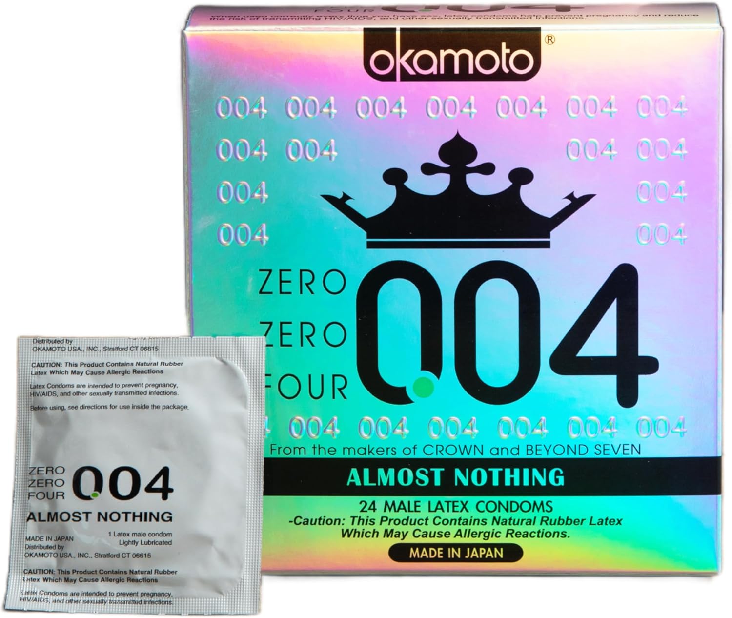 OKAMOTO 004 Condoms, 24 count