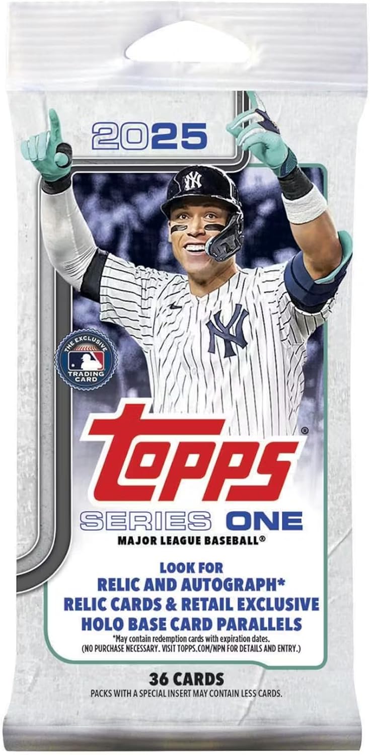 2025 Topps Series 1 Baseball Trading Card MLB Jumbo Fat Pack