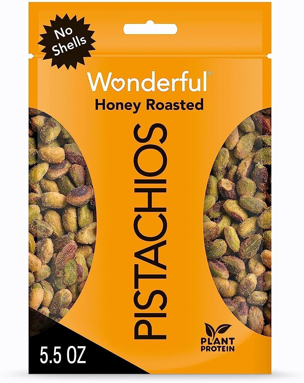Wonderful Pistachios, No Shells, Honey Roasted