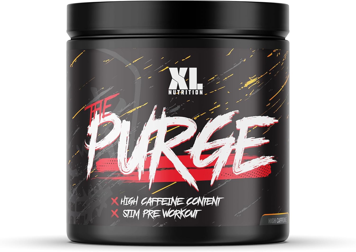 XL Nutrition The Purge | Pre Workout 225g | High Caffeine Content | Helps with Energy, Focus and Blood Flow | No Crash | Potent Formula | Quick Absorbing (Orange Slush)