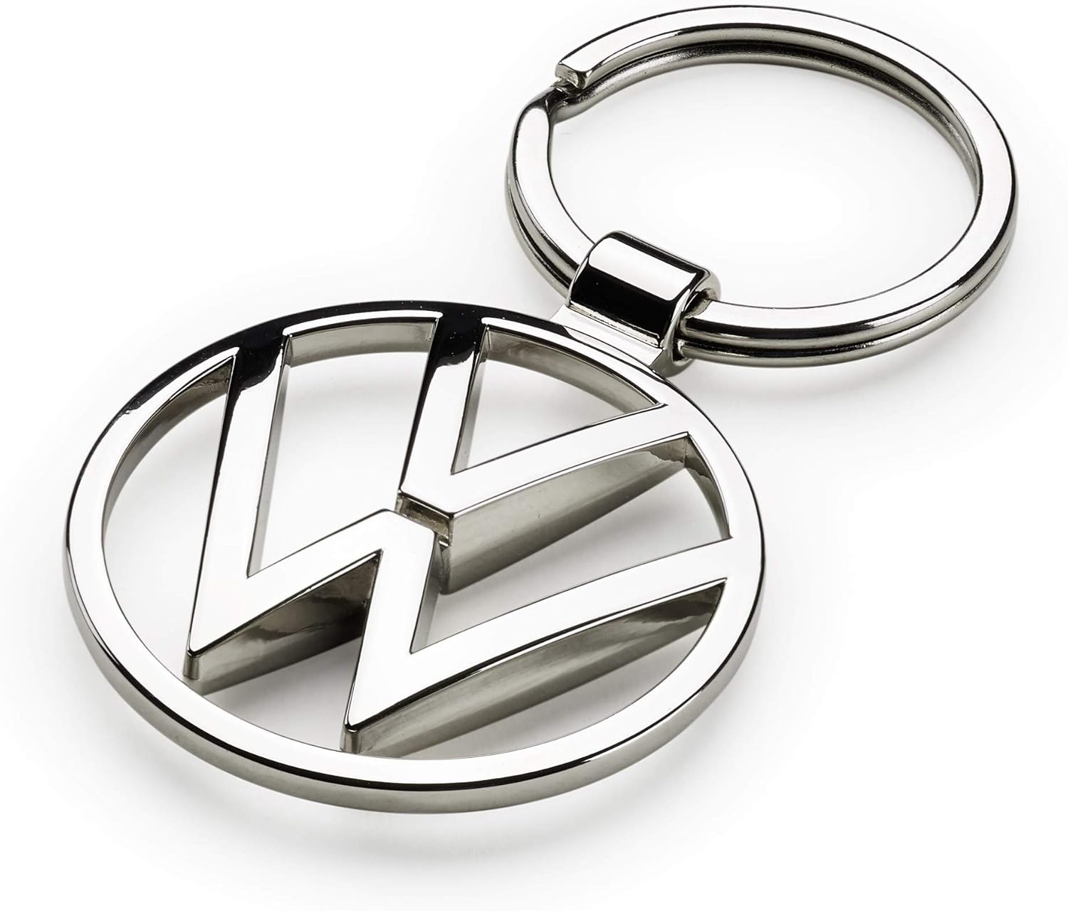 Volkswagen 000087010BN VW Metal Keyring Pendant, Silver
