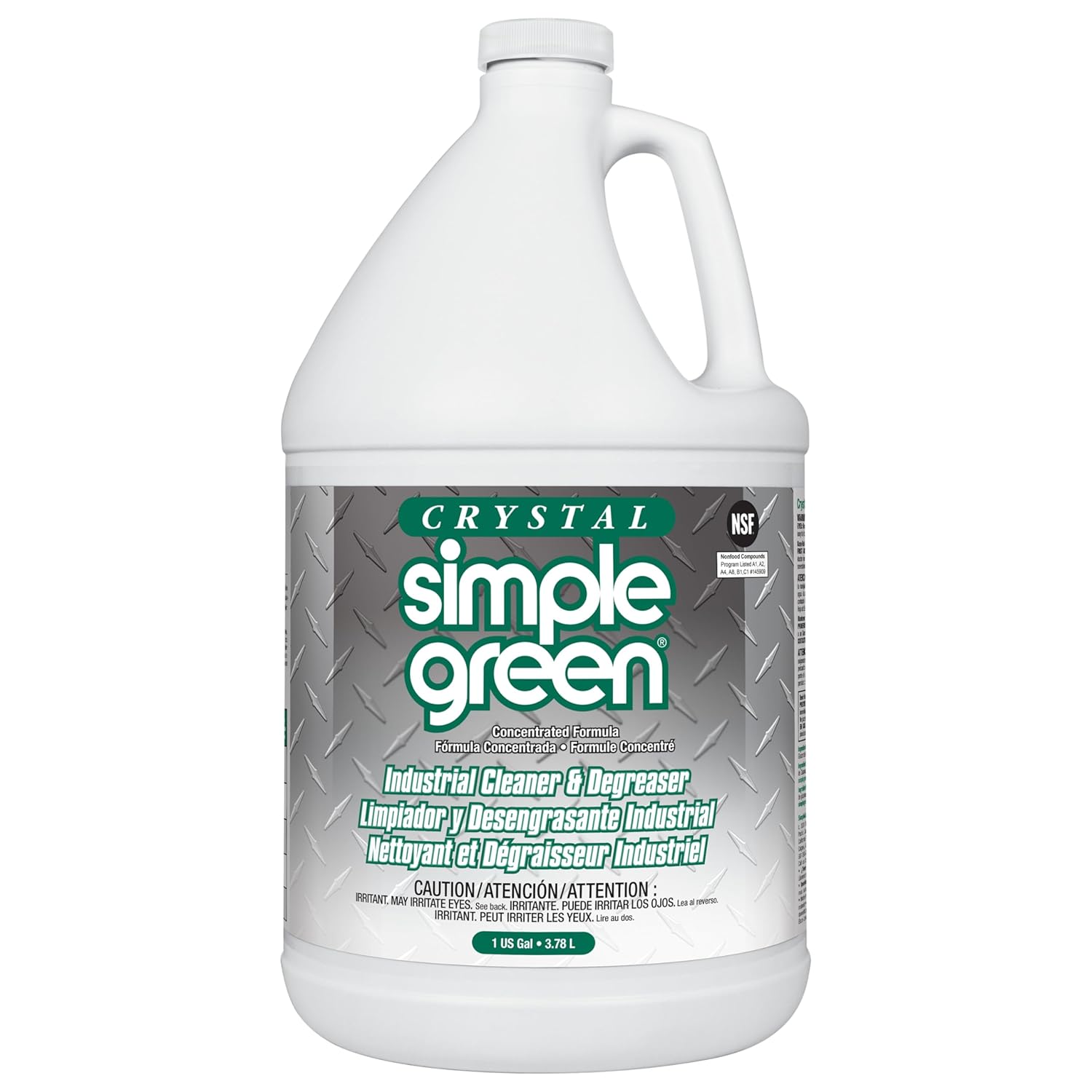 Simple Green 19128 Crystal Industrial Cleaner/Degreaser, 1 Gallon Bottle