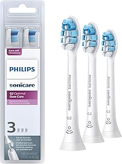 Philips Sonicare Genuine G2 Optimal Gum Care Replacement Toothbrush Heads, 3 Brush Heads, White, HX9033/65